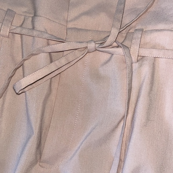 New 1.STATE Women’s High-Waisted Tie Front Pleated Trousers | Size 10 | Pink - Picture 8 of 14